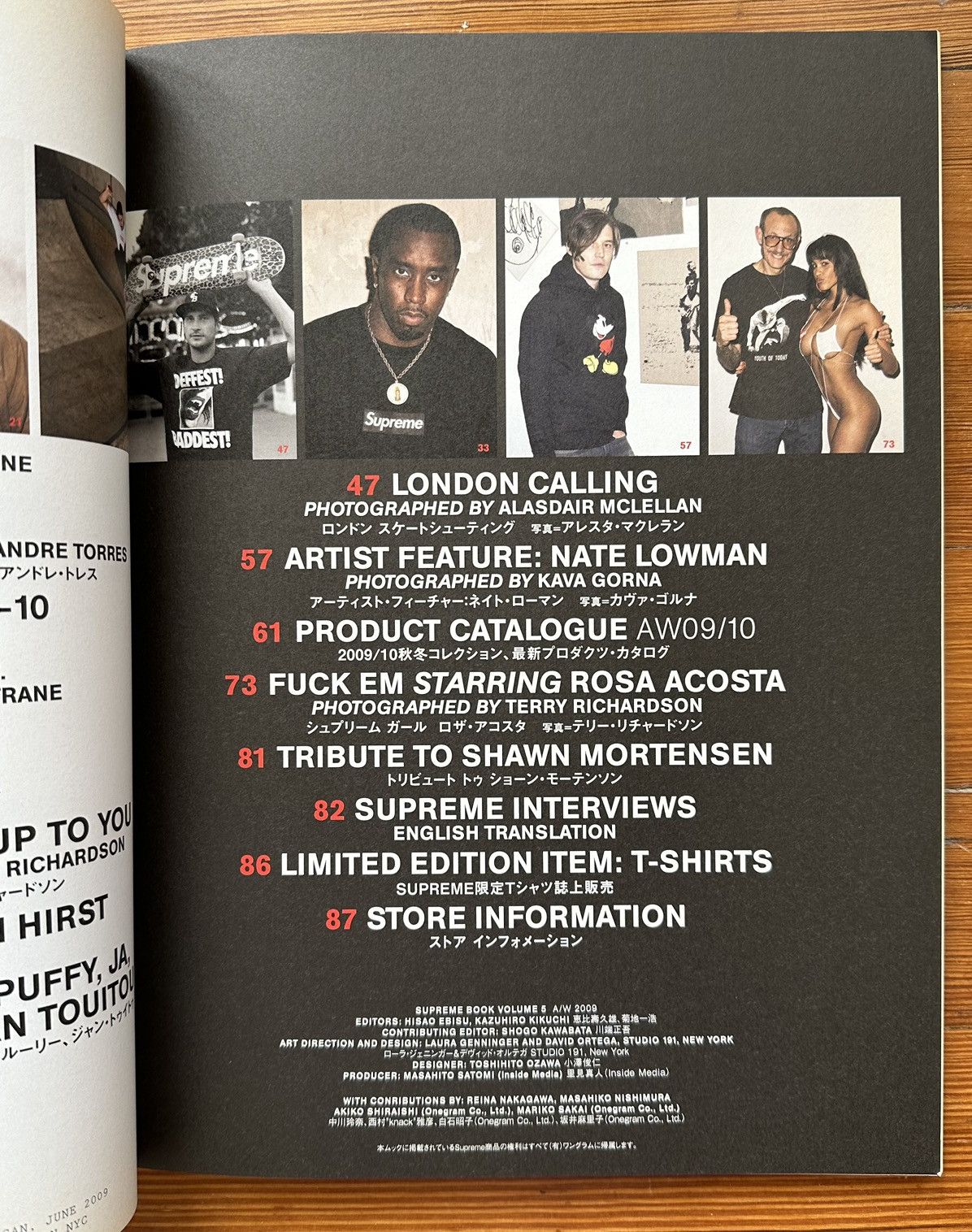 Supreme × Wu-Tang Clan Rare 2009 Supreme Book Vol 5 RZA Japanese Magazine Size ONE SIZE - 18 Thumbnail