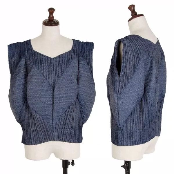 Issey Miyake issey miyake size:2 Sleeveless pleated top Size XXS / US 00 / IT 34 - 1 Thumbnail