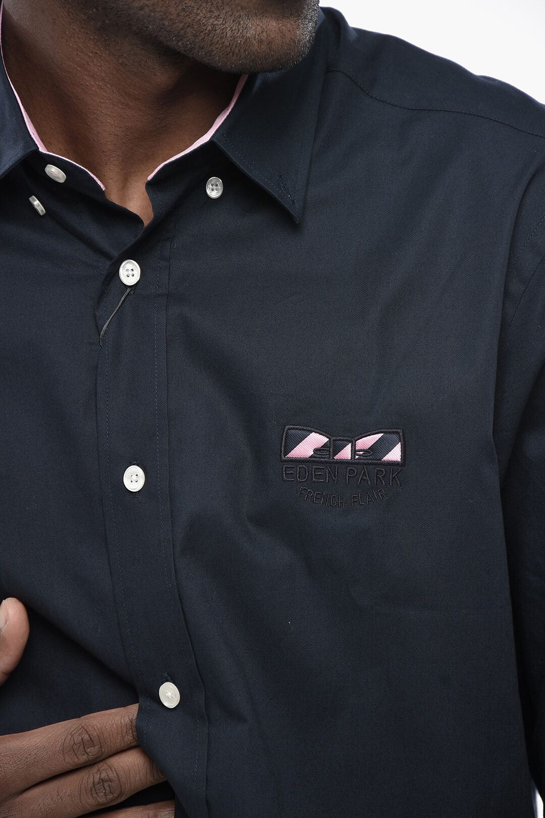Eden Park og1mm0426 Cotton Shirt in Blue Size US XL / EU 56 / 4 - 3 Thumbnail