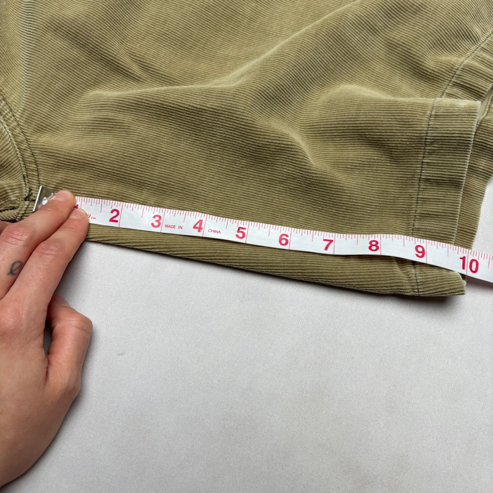 Ocean Pacific × Vintage Vintage Ocean Pacific Corduroy Baggy 9.5" Cargo Shorts 36 Size US 36 / EU 52 - 7 Thumbnail