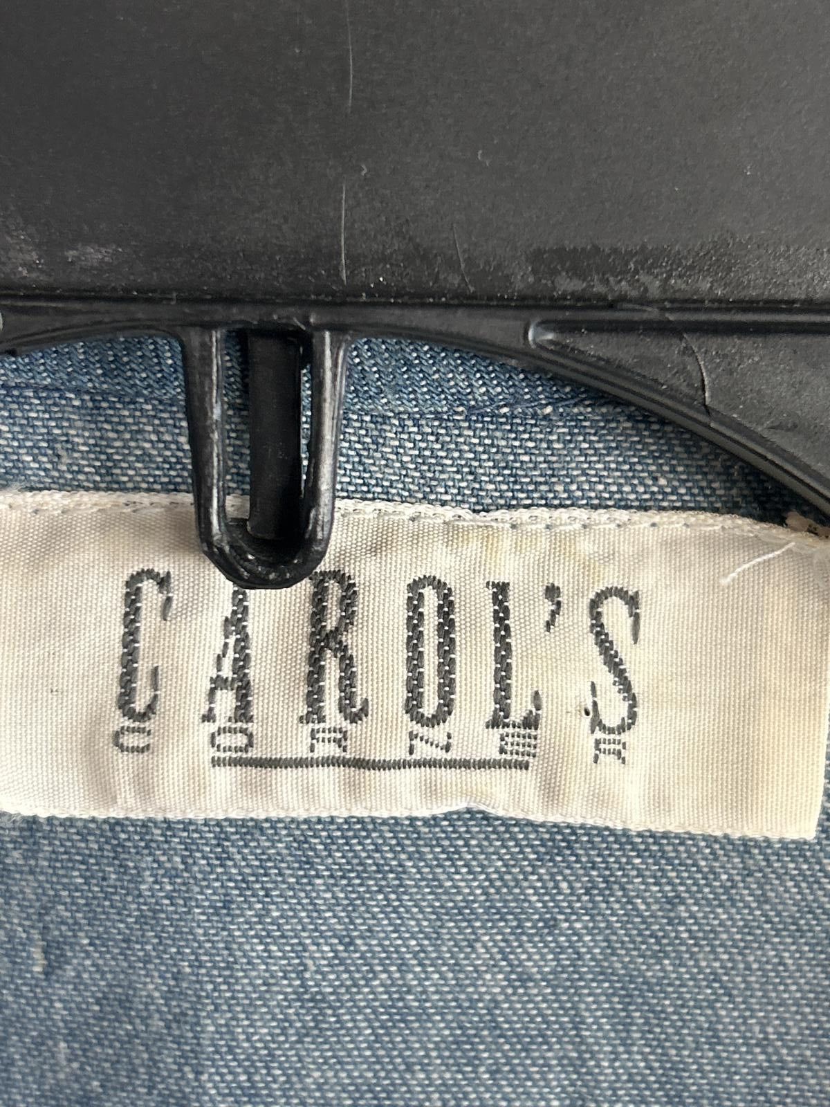 Designer Vintage Carols Corner Lattice Denim Vest Sz Small Blue Grey Size S / US 4 / IT 40 - 6 Thumbnail