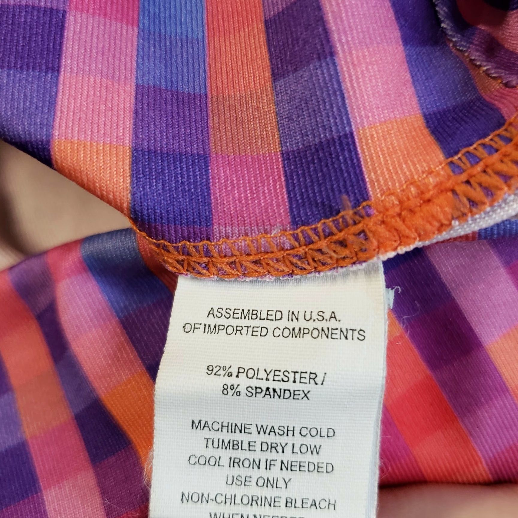 Prana prAna Womens Roxanne Capri Leggings XS Pink Blue Checkered Low Rise Capris Size 26" / US 2 / IT 38 - 5 Thumbnail