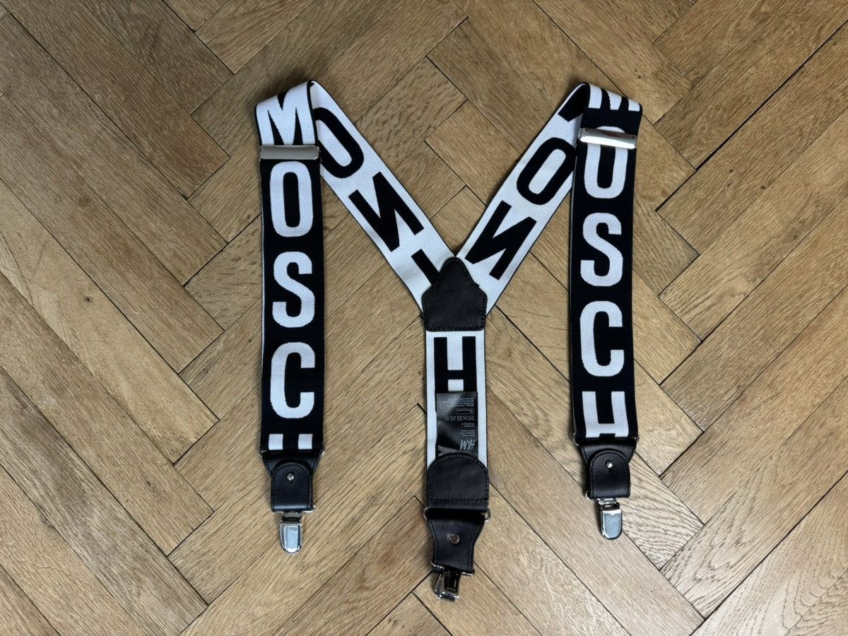 H&M × Moschino Moschino x H&M Black White Suspenders Size ONE SIZE - 1 Thumbnail