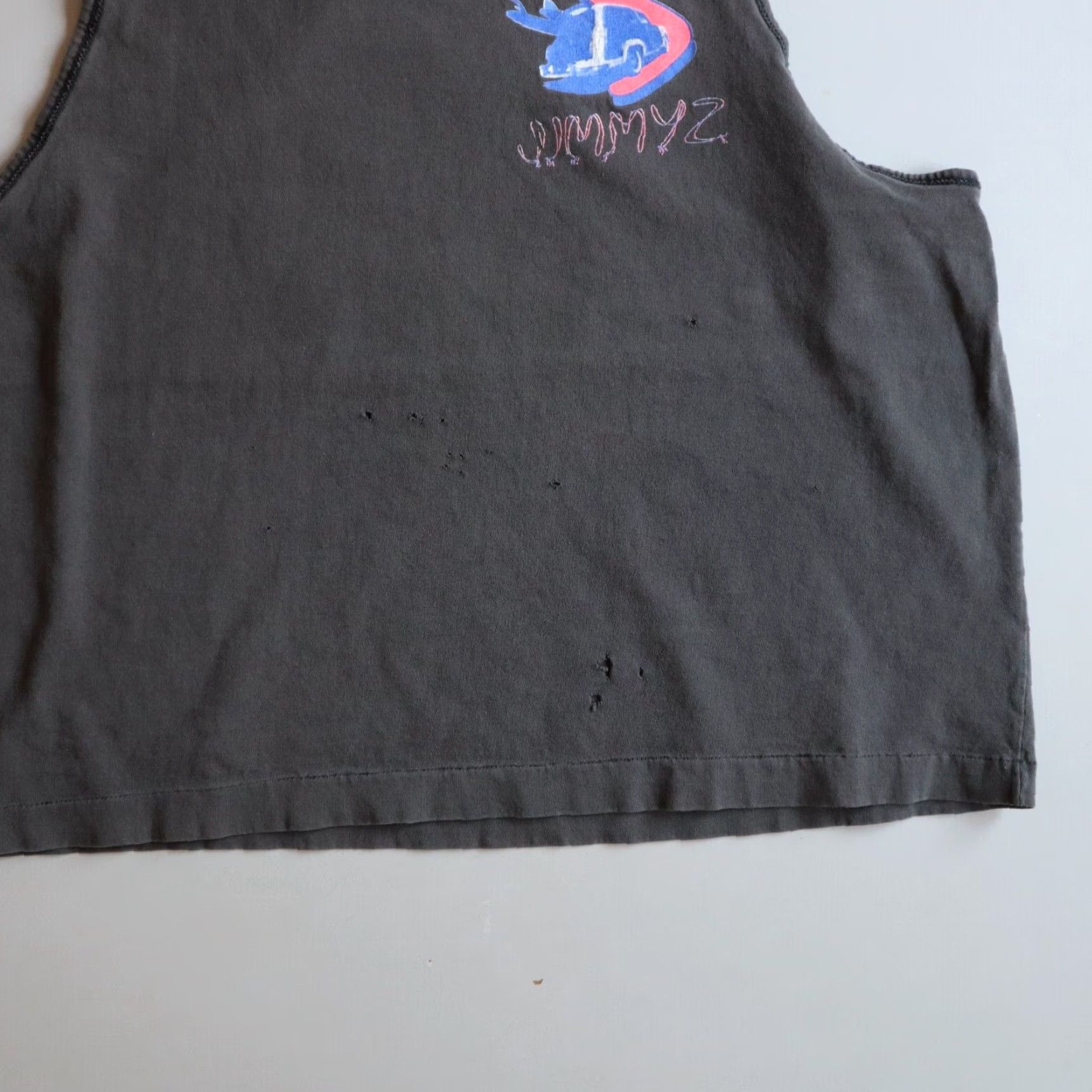 80s jimmy’z VINTAGE Jimmy Z 80s Distressed Skate Surf Muscle Tank Men XL