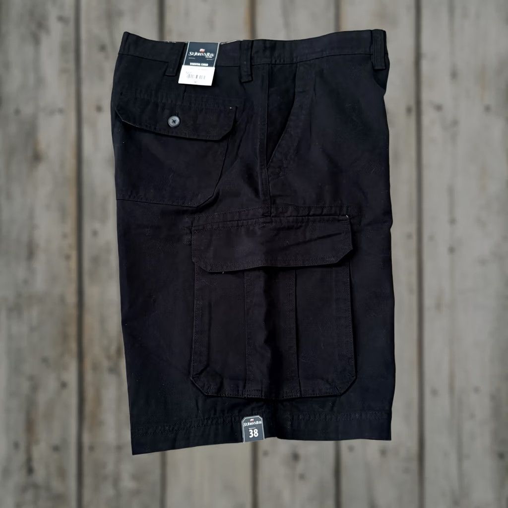 Vintage St. John's Bay Cargo Shorts Mens 38 Black 100% Cotton NEW Size US 38 / EU 54 - 1 Thumbnail