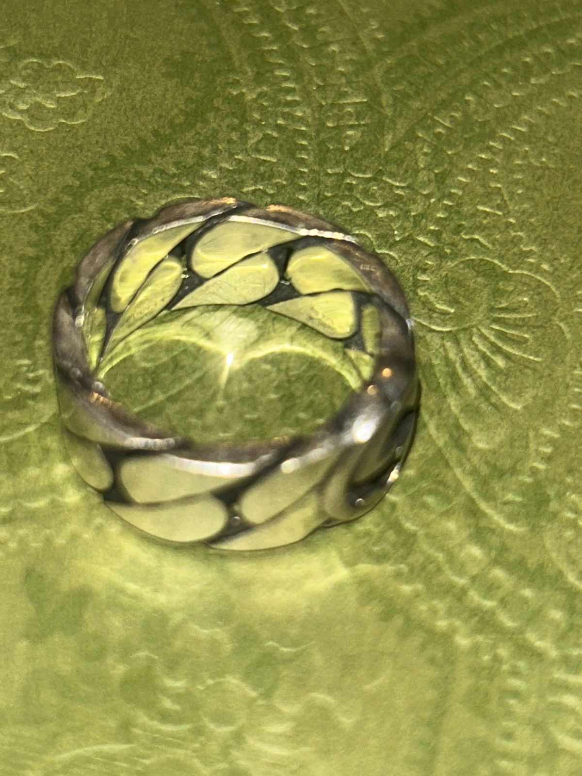 Gucci Gucci Interlocking G Wide Ring Silver 925 Semi Shiny 661515 Size ONE SIZE - 6 Thumbnail