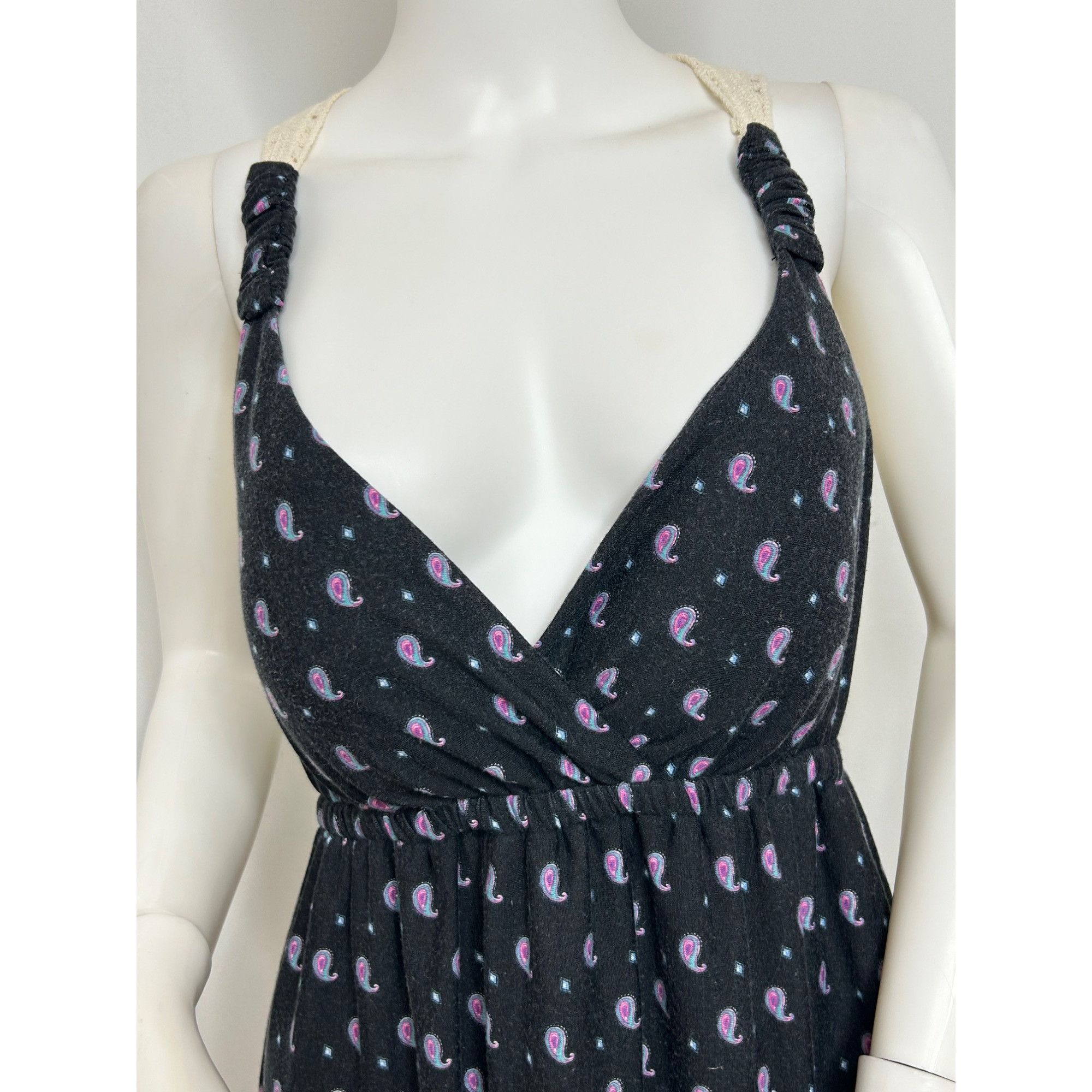 Other Pink Rose Women’s Mini Dress L Paisley Embroidered Upper Bac Size L / US 10 / IT 46 - 7 Thumbnail