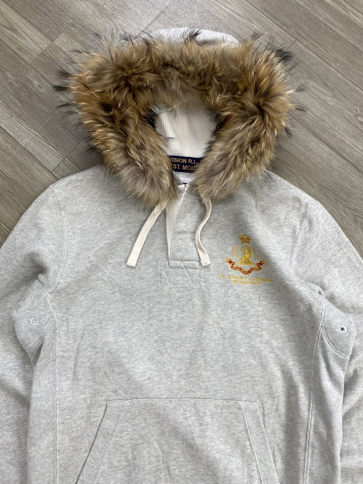 Lo Life 1990s Polo Ralph Lauren Fur ZipHoodie IfSixWasNine LGB Style Size US L / EU 52-54 / 3 - 3 Thumbnail
