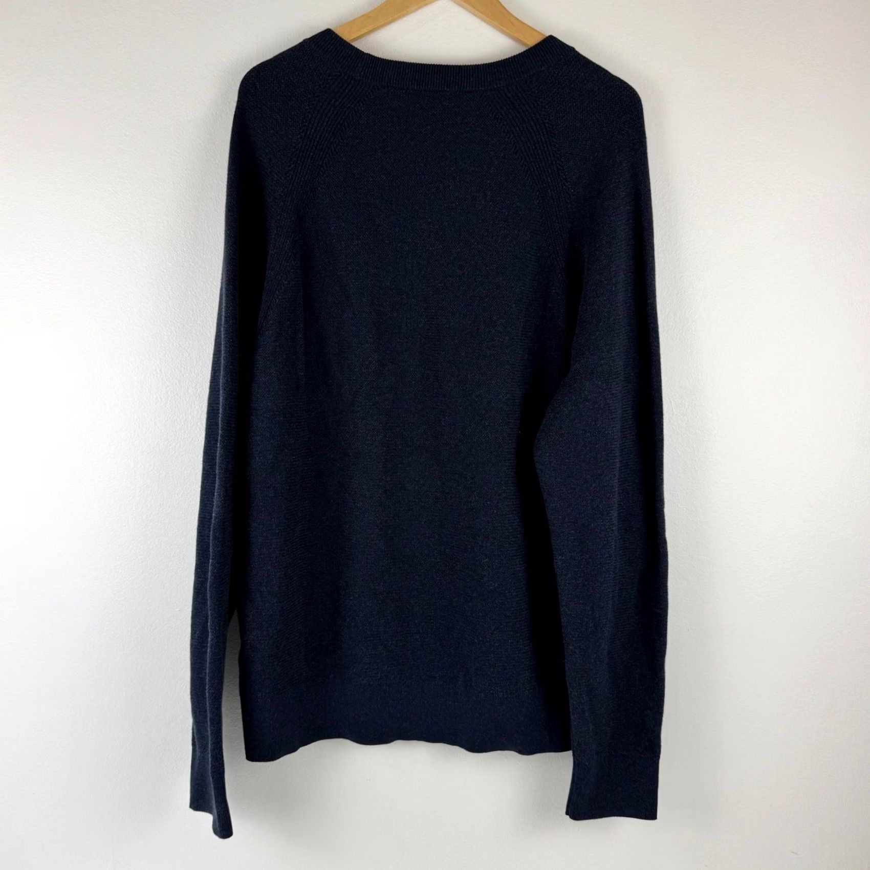 Michael Kors Michael Kors Mens Midnight Blue Textured Mouline Crewneck Sweater XL Size US XL / EU 56 / 4 - 2 Thumbnail