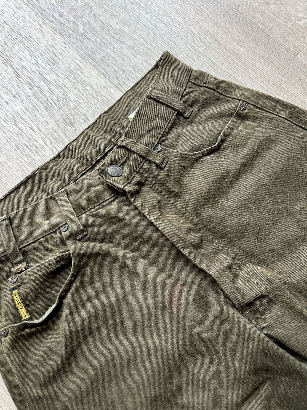 Armani × Vintage Vintage Armani Jeans Denim Dark Green Pants Size 29" - 5 Thumbnail