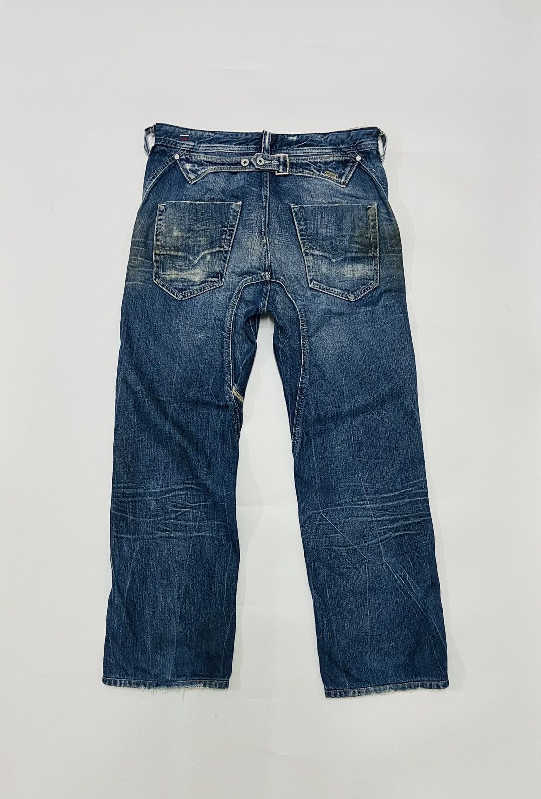 Diesel Diesel PHEYO 008SS Cinch Back Buckle Denim Jeans Men's Size US 29 - 2 Thumbnail