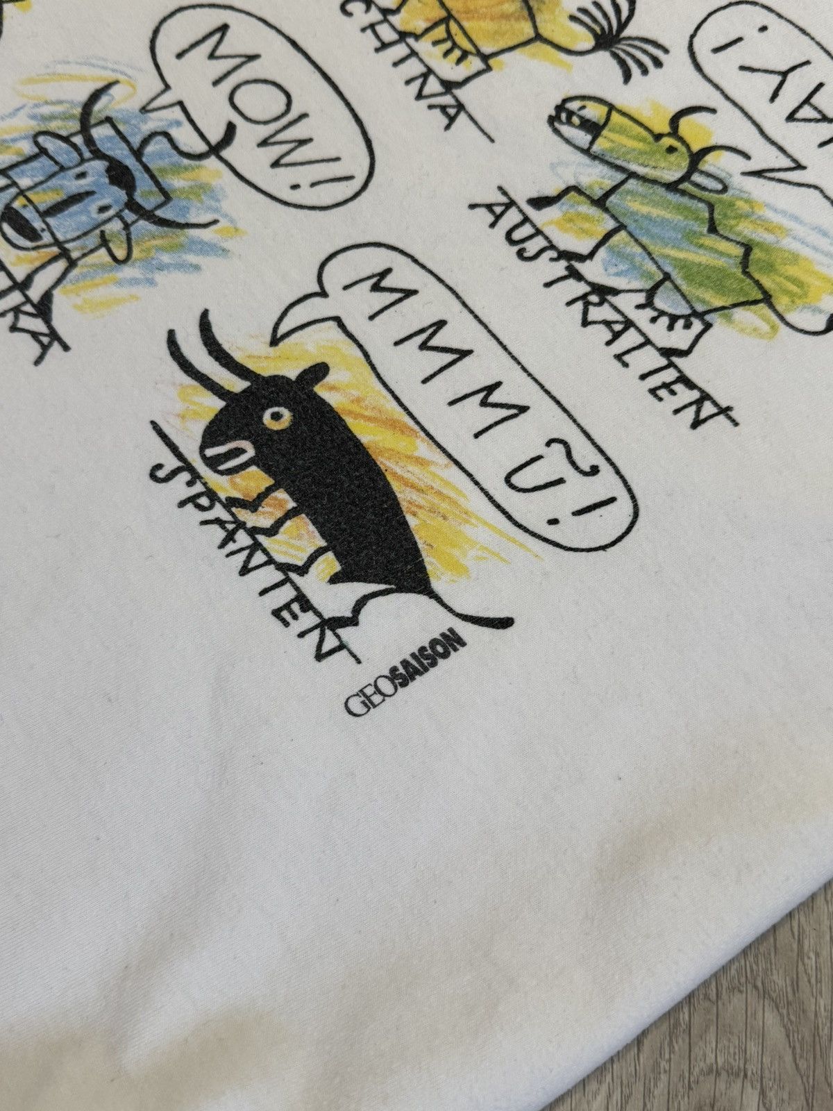 Band Tees × Vintage 🔷Vintage Kuhvadis Cow Animal T-shirt 90s🔷 Size US XL / EU 56 / 4 - 4 Thumbnail