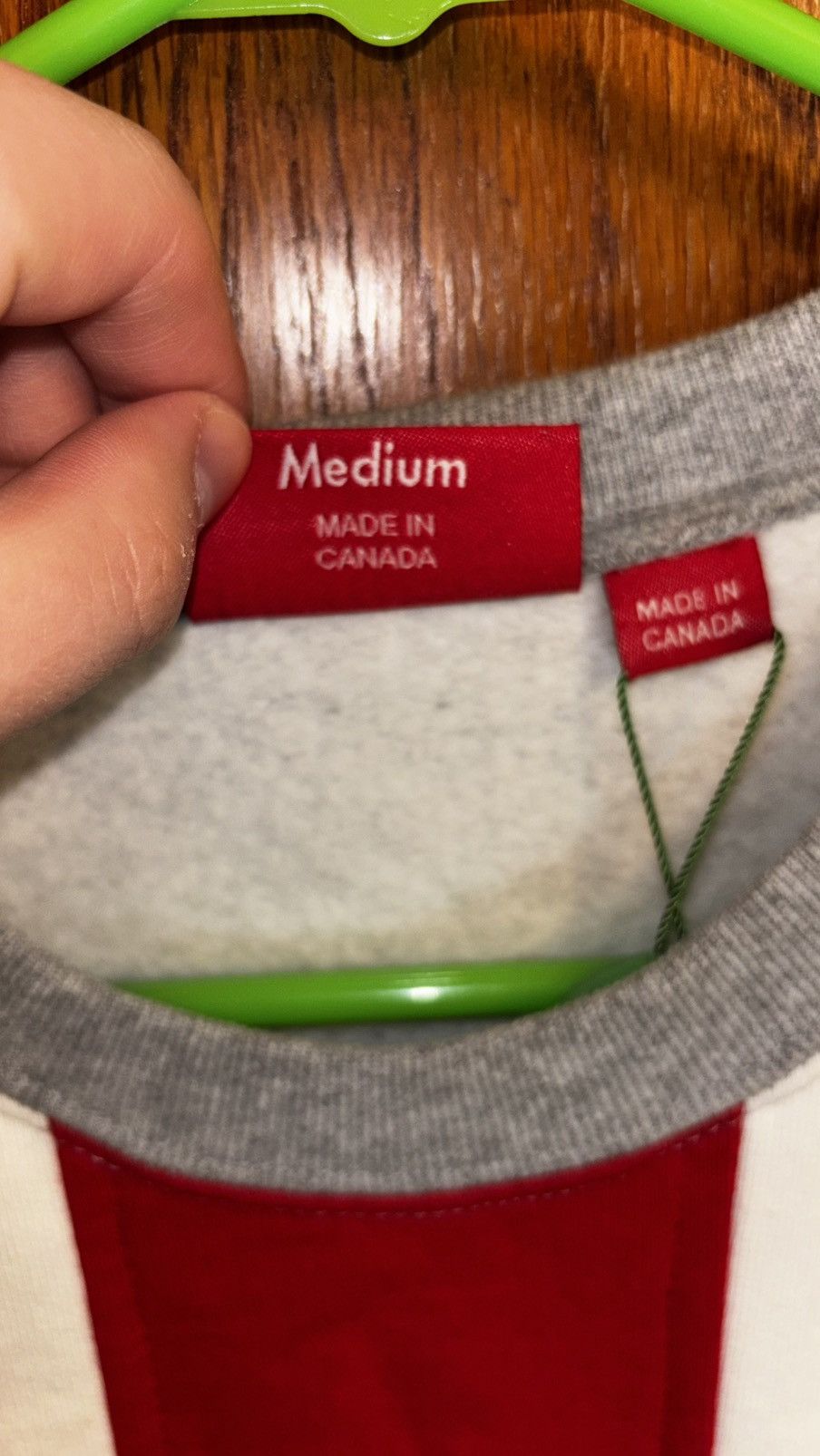Supreme Supreme Vertical Logo Panel Crewneck Size US M / EU 48-50 / 2 - 5 Thumbnail