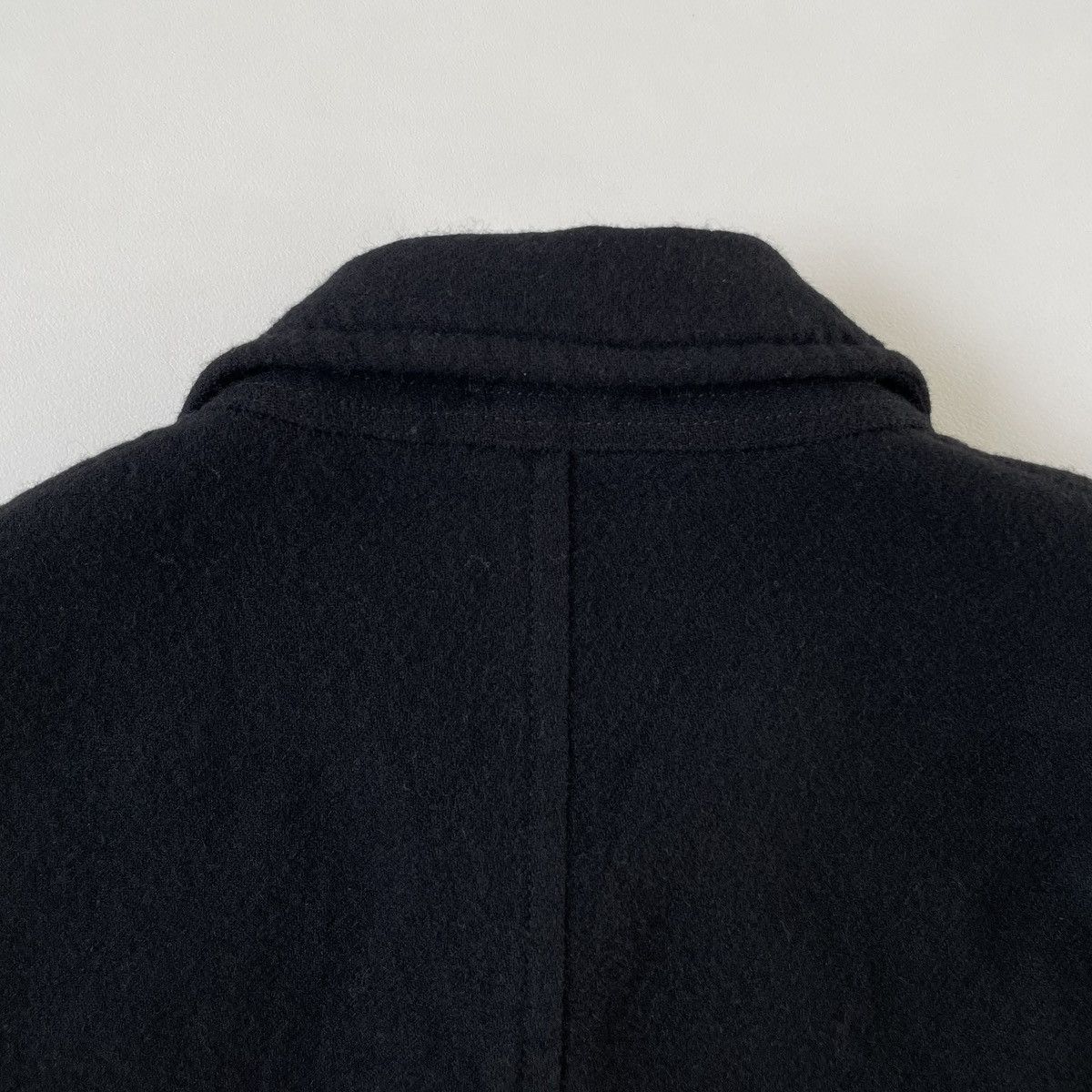 Comme des Garcons Homme Deux A/W 19 Black Brushed Wool Overcoat Size US L / EU 52-54 / 3 - 18 Thumbnail