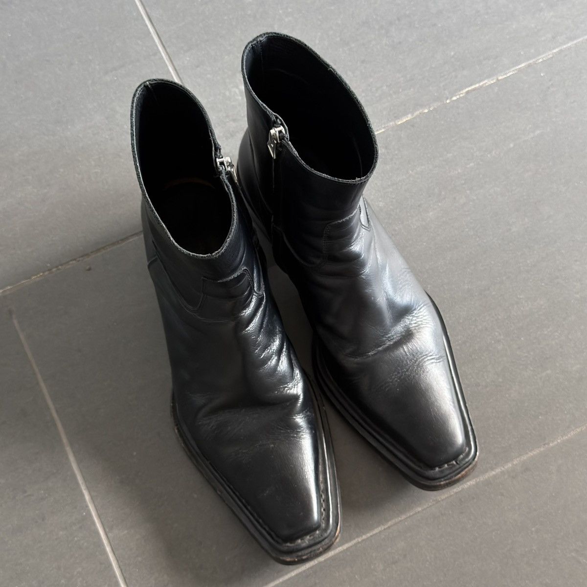 Acne Studios Acne Studios Square Toe Heel Zip Up Dracula Boots Size US 9 / EU 42 - 5 Thumbnail