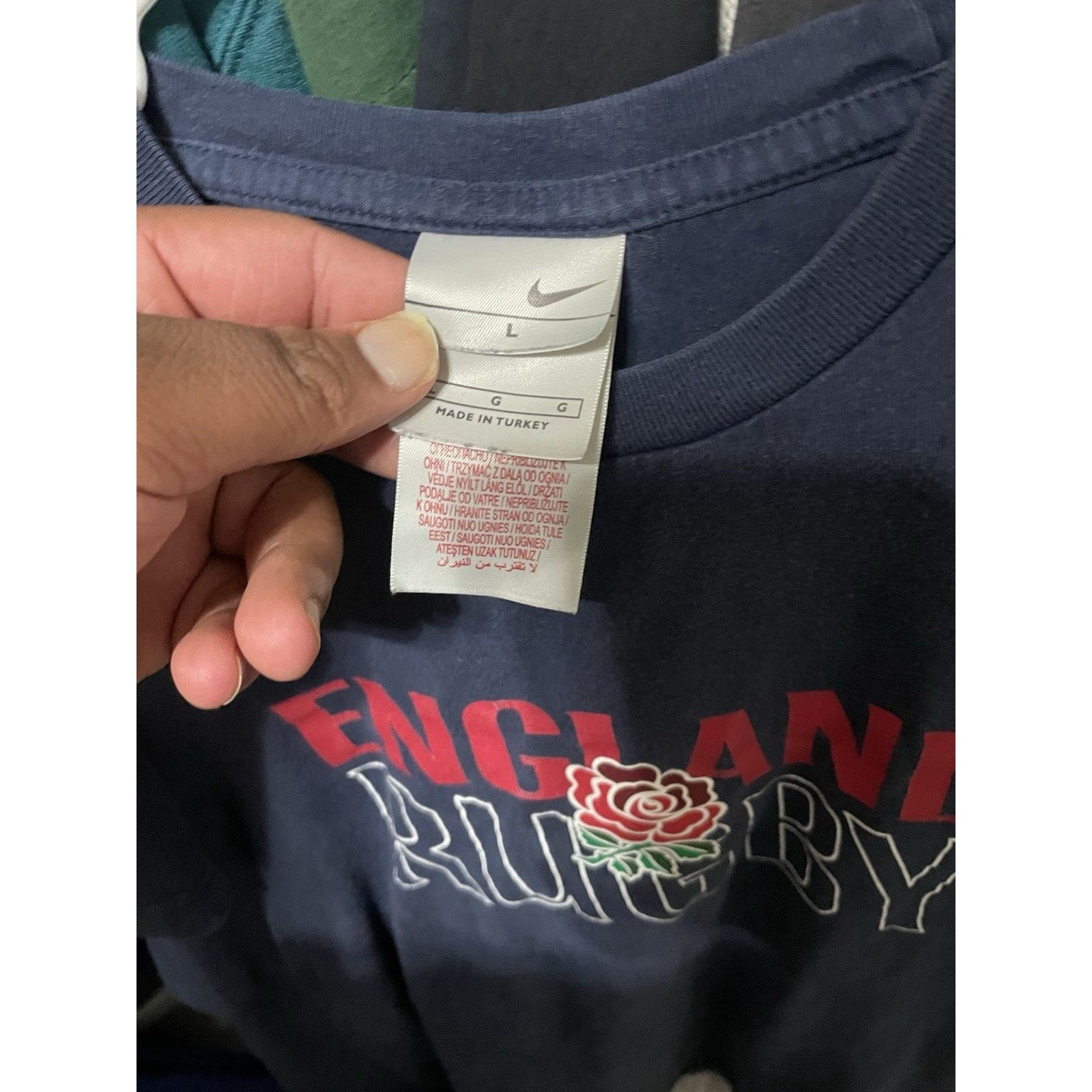 Nike Size Large- Rare Nike Vintage England Rugby T-shirt O2 blue Size US L / EU 52-54 / 3 - 3 Thumbnail