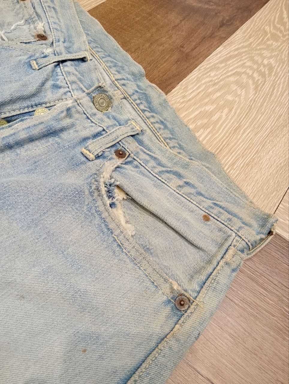 Levi's RARE LEVI'S VINTAGE 501 CAPITAL E HIDDEN RIVET DENIM Size US 31 - 5 Thumbnail