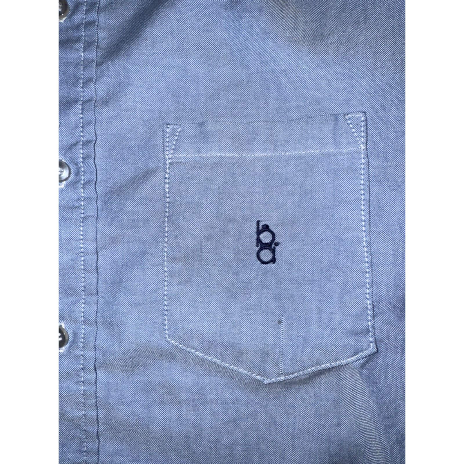 Vintage VINTAGE Bob Allen Shirt Men’s Large Blue Button-Down Short Sleeve Workwear USA Size US L / EU 52-54 / 3 - 2 Thumbnail