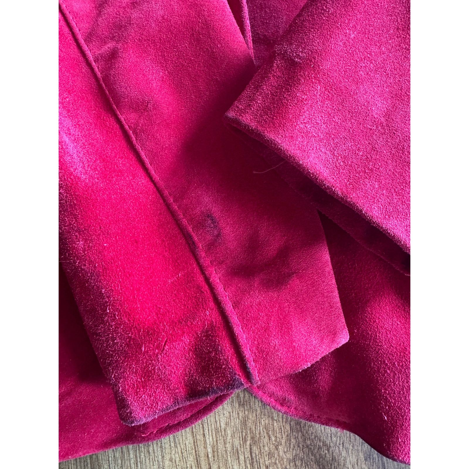 Other Vintage Split End Ltd Red Suede Blazer Jacket Size 14 Size XL / US 12-14 / IT 48-50 - 10 Thumbnail