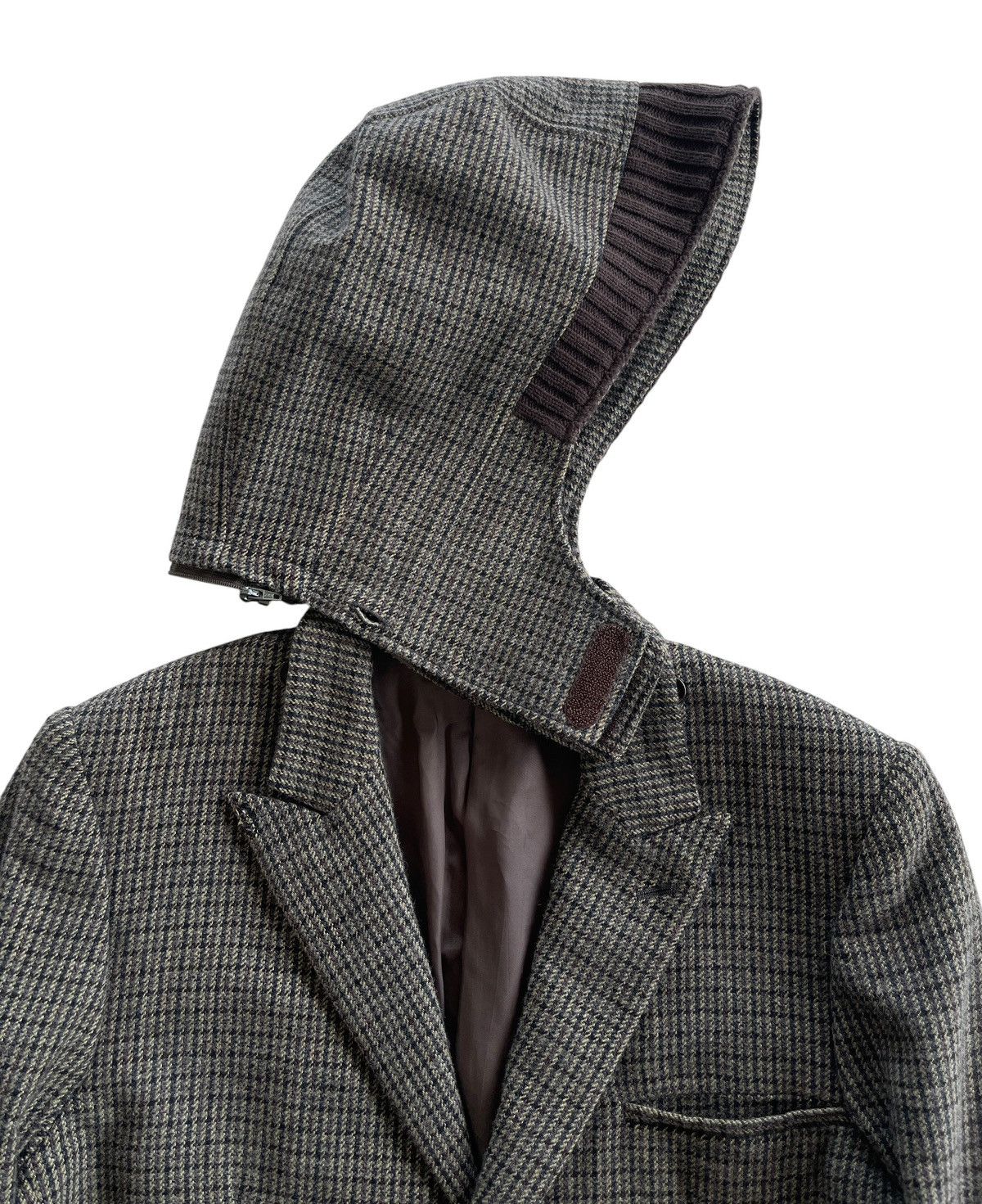 Undercover AW2011 Undercoverism Houndstooth Hooded Coat Size US S / EU 44-46 / 1 - 6 Thumbnail