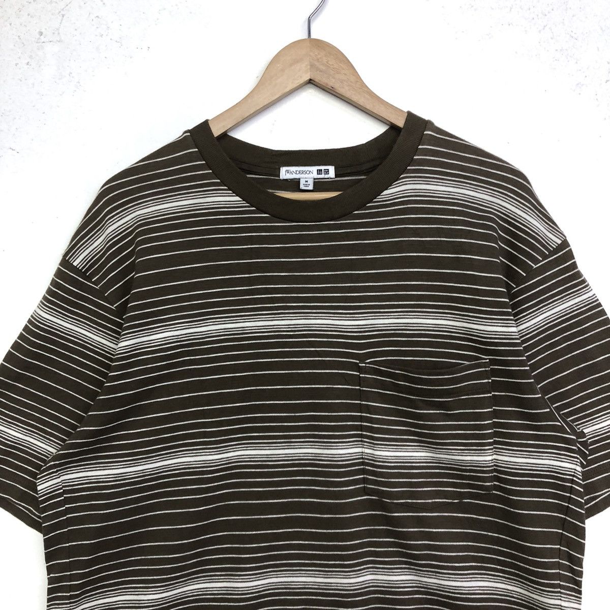 JW Anderson × Japanese Brand × Uniqlo Jwanderson X Uniqlo Stripe Pocket Oversize Tshirt Size US M / EU 48-50 / 2 - 2 Thumbnail