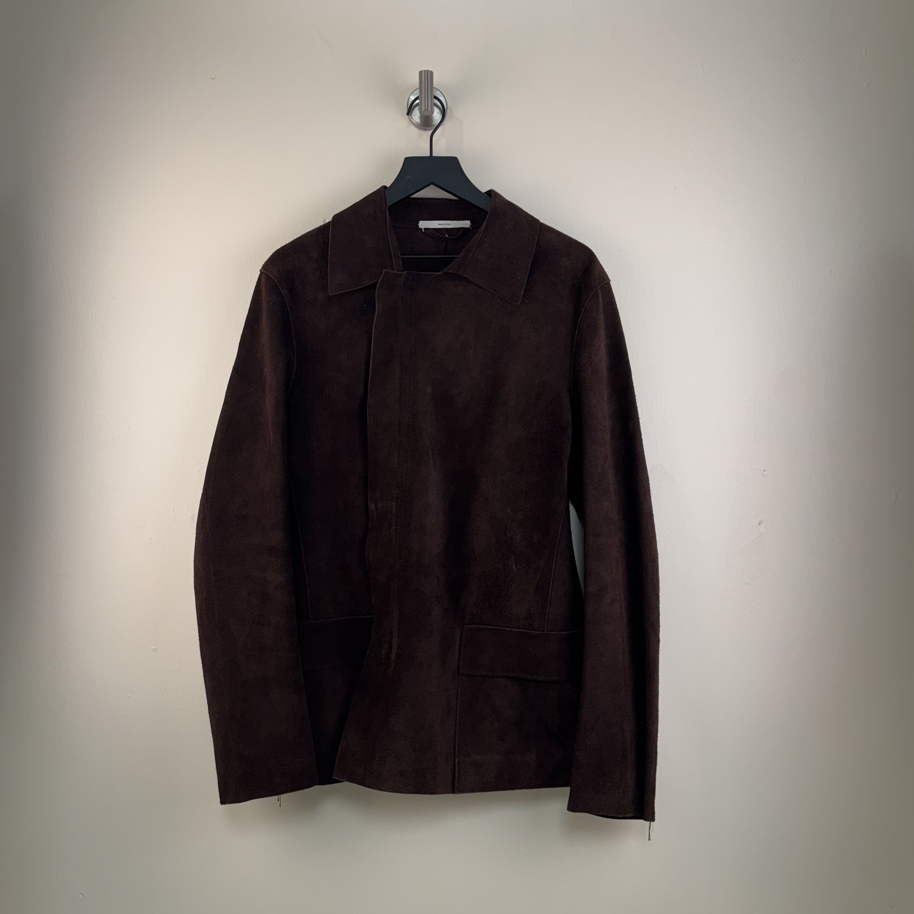 Yves Saint Laurent Yves Saint Laurent Rive Gauche Suede Jacket Size L / US 10 / IT 46 - 1 Thumbnail