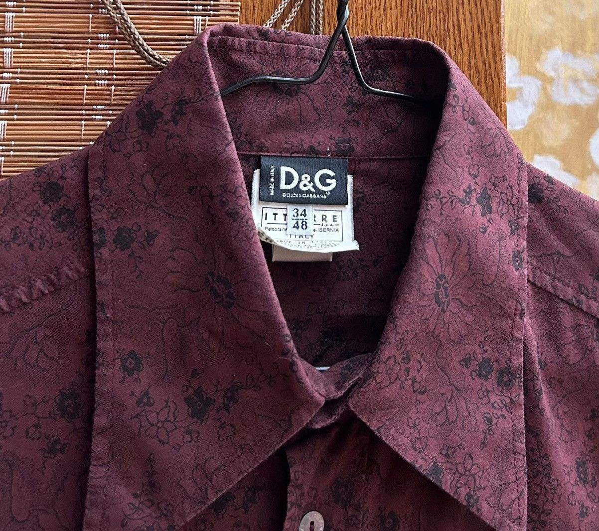 Dolce & Gabbana × Vintage Vintage Dolce & Gabbana Floral Print Button Shirt Size US M / EU 48-50 / 2 - 4 Thumbnail