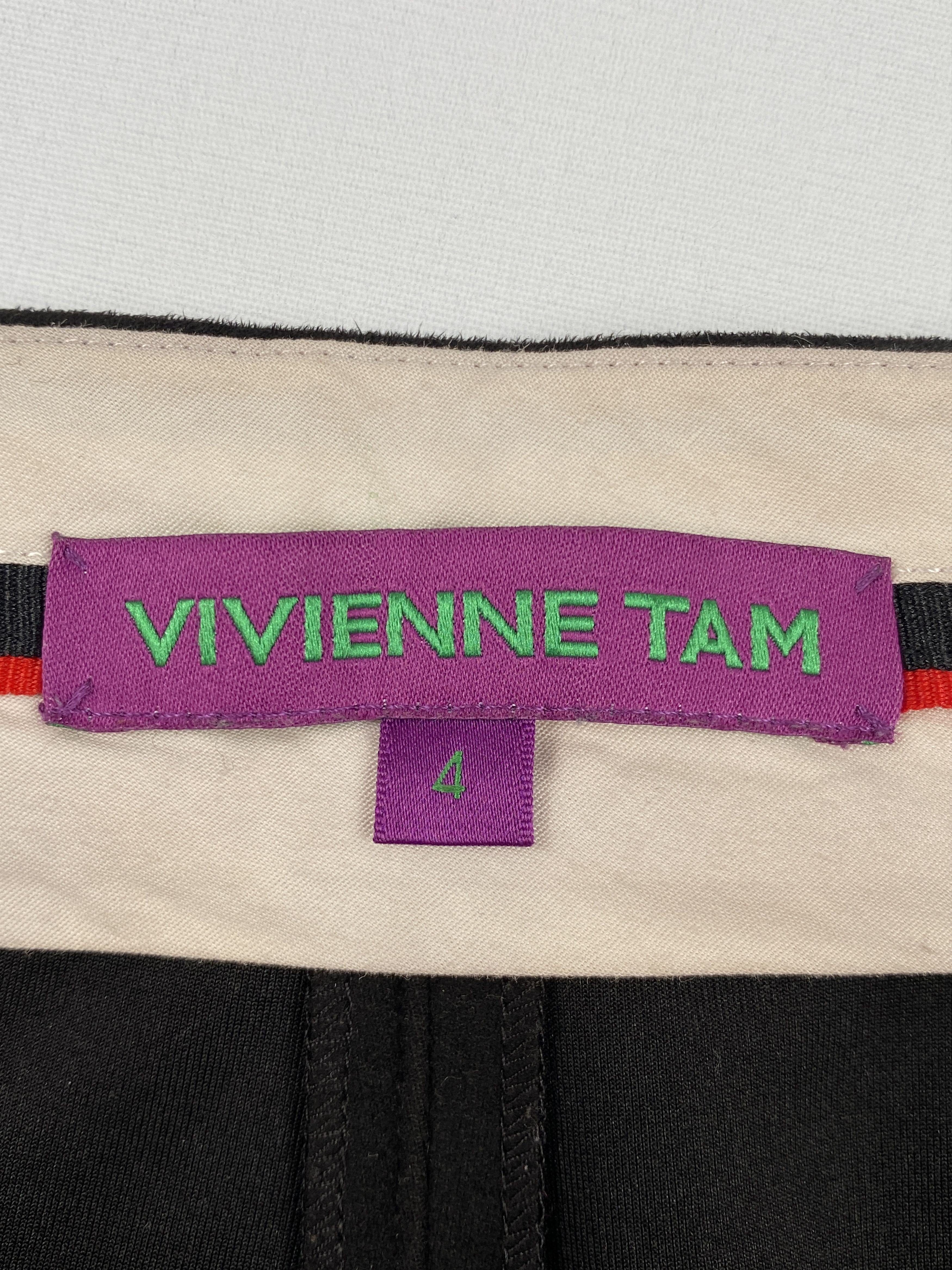 Vivienne Tam Black Bootcut Pants Size 30" / US 8 / IT 44 - 10 Thumbnail