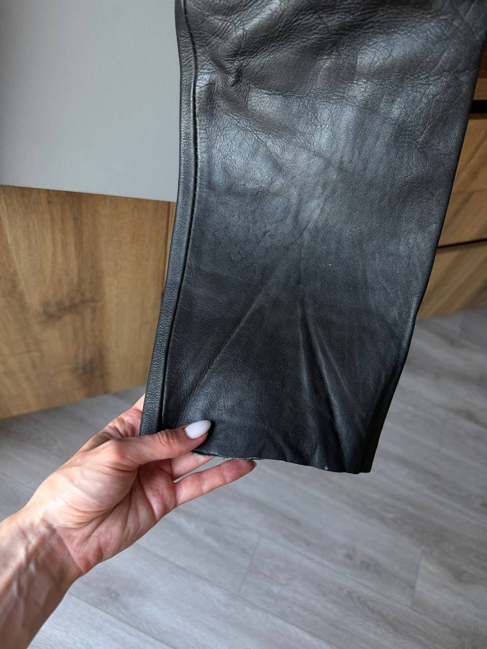 Genuine Leather British Cowhide Leather Motorcycle Pants Made in England Size US 32 / EU 48 - 5 Thumbnail