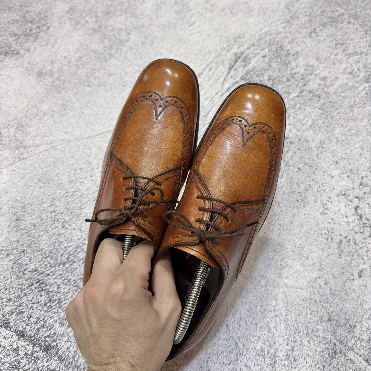 Barker Barker Vintage Brown Derbies US8.5 UK7.5 EU41.5 Size US 8.5 / EU 41-42 - 10 Thumbnail