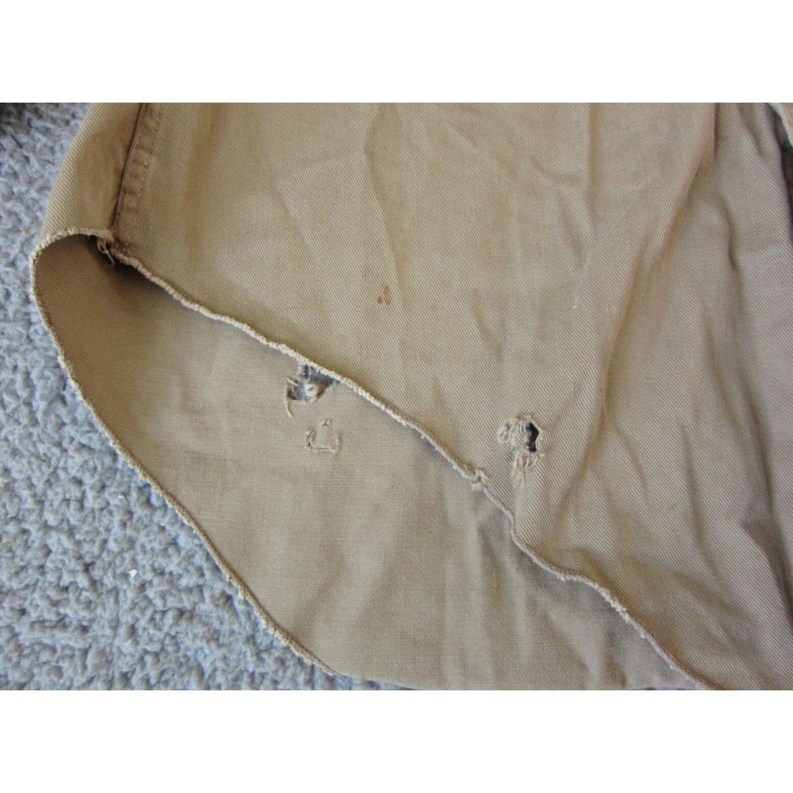 Dickies VINTAGE Dickies Shirt Mens M Brown True Adult Made USA 40s 50s Army Size US M / EU 48-50 / 2 - 4 Thumbnail