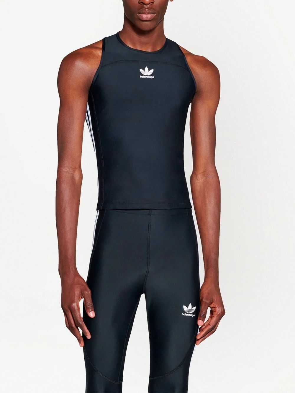 Adidas × Balenciaga o1srvl11e0424 Balenciaga / Adidas Tank Top in Black Size US M / EU 48-50 / 2 - 5 Thumbnail