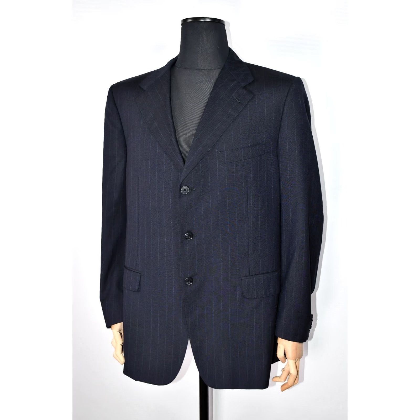 Corneliani Corneliani Blazer Striped Wool Men US 46 Size 46 100% Wool Brown Jacket/Blazer Style 100% Gen Size 46R - 6 Thumbnail