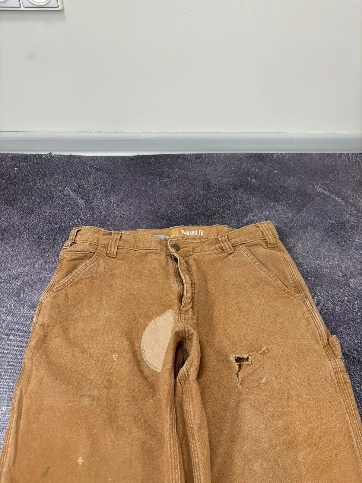 Carhartt × Vintage Vintage Carhartt USA Work Hype Relaxed Fit Pants Jeans Size US 34 / EU 50 - 8 Thumbnail