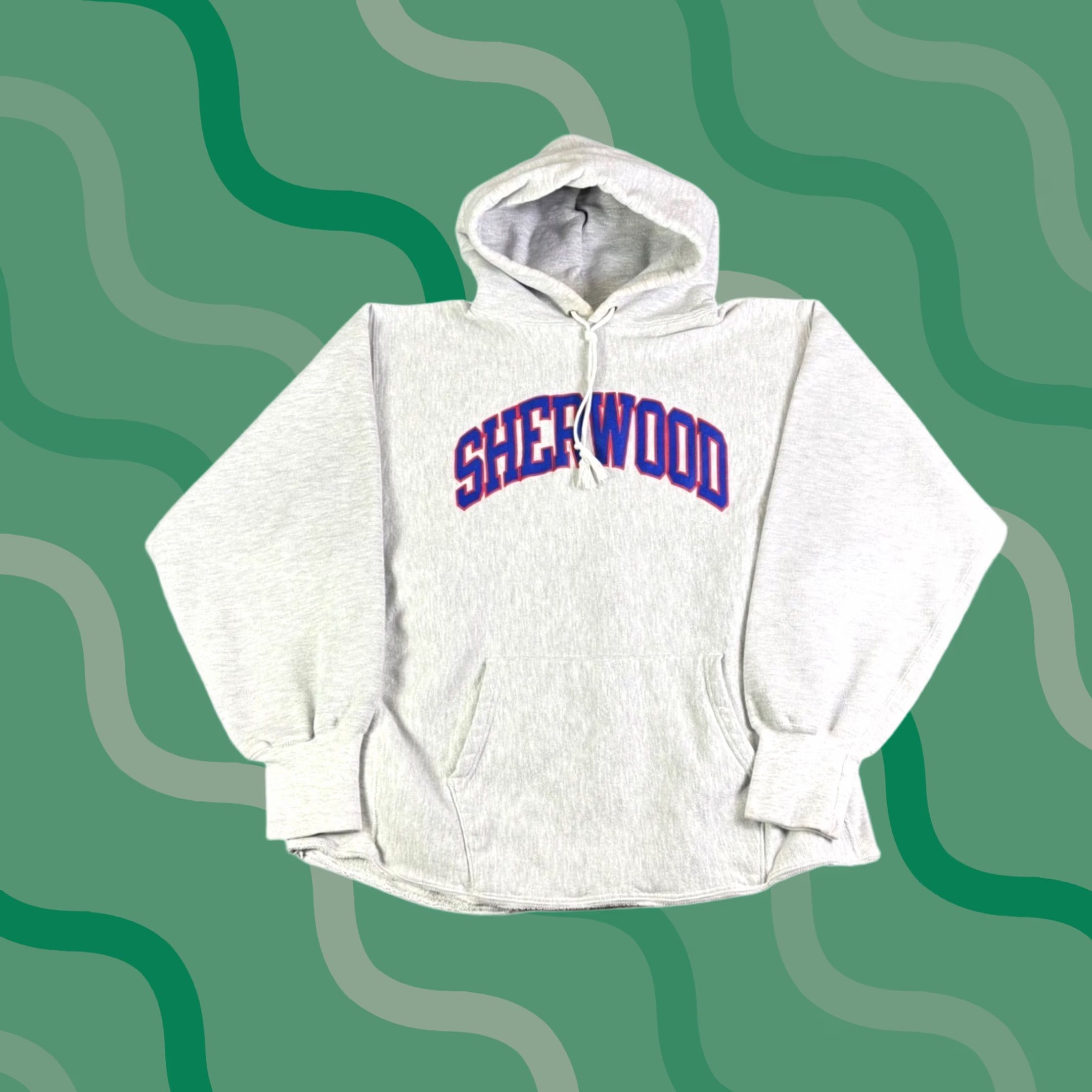 Champion VINTAGE Champion Hoodie Mens XL Gray Heather Sherwood Reverse Weave Pullover Graphic Print Size US XL / EU 56 / 4 - 1 Thumbnail