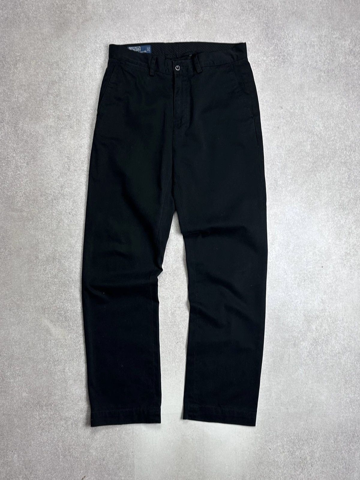 Polo Ralph Lauren Vintage Polo Ralph Lauren Black Chino Pants Y2K Rare 32x34 Size US 32 / EU 48 - 2 Thumbnail
