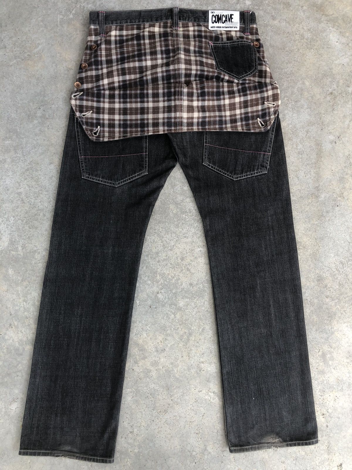 Japanese Brand Japanese Concave Attempt Distressed Jeans Size US 33 - 1 Thumbnail