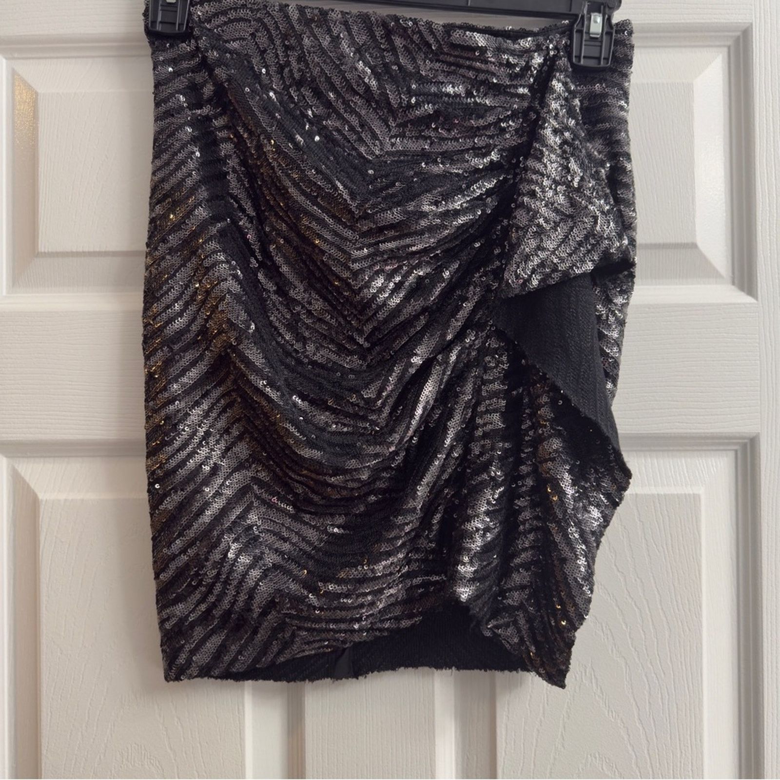 Iro BNWT IRO Shimmering Black/SilverMini Saria Skirt size 40 Size 27" / US 4 / IT 40 - 11 Thumbnail