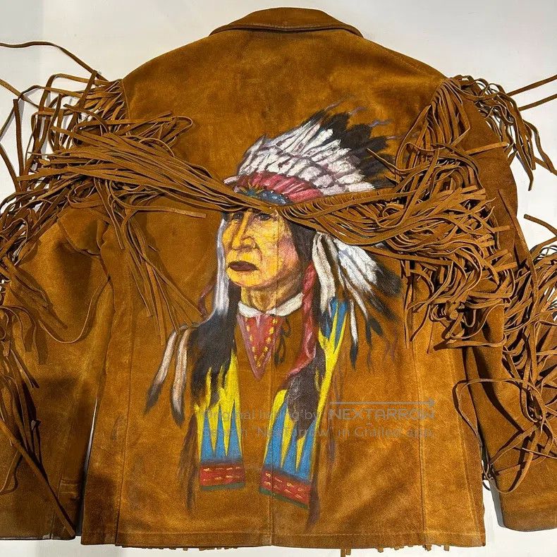 Schott Schott Fringed leather coat Size US L / EU 52-54 / 3 - 1 Thumbnail