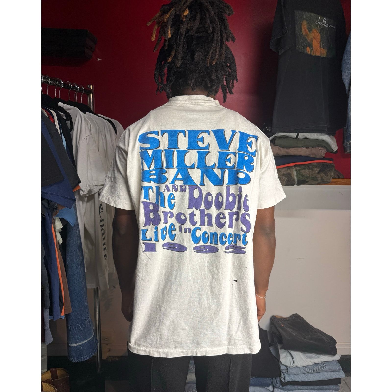 Fruit Of The Loom Vintage 95 Steve Miller Band Tee Size US XL / EU 56 / 4 - 2 Thumbnail