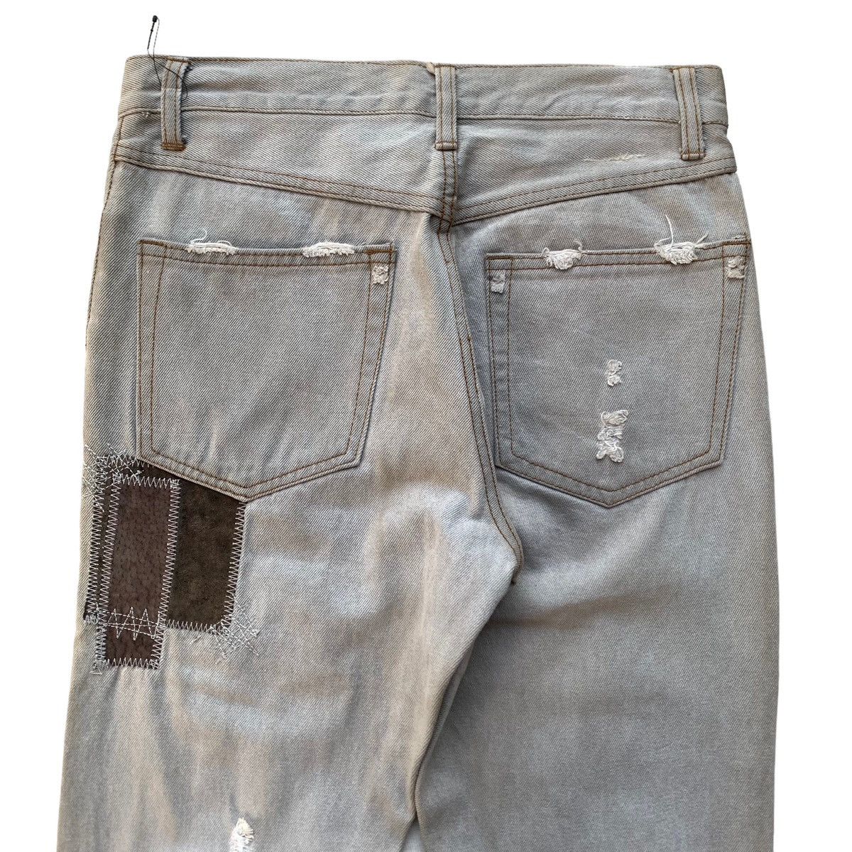 Japanese Brand Rare Japanese Brand In The Attic Leather Patch Mudwash Jeans Size US 30 / EU 46 - 7 Thumbnail