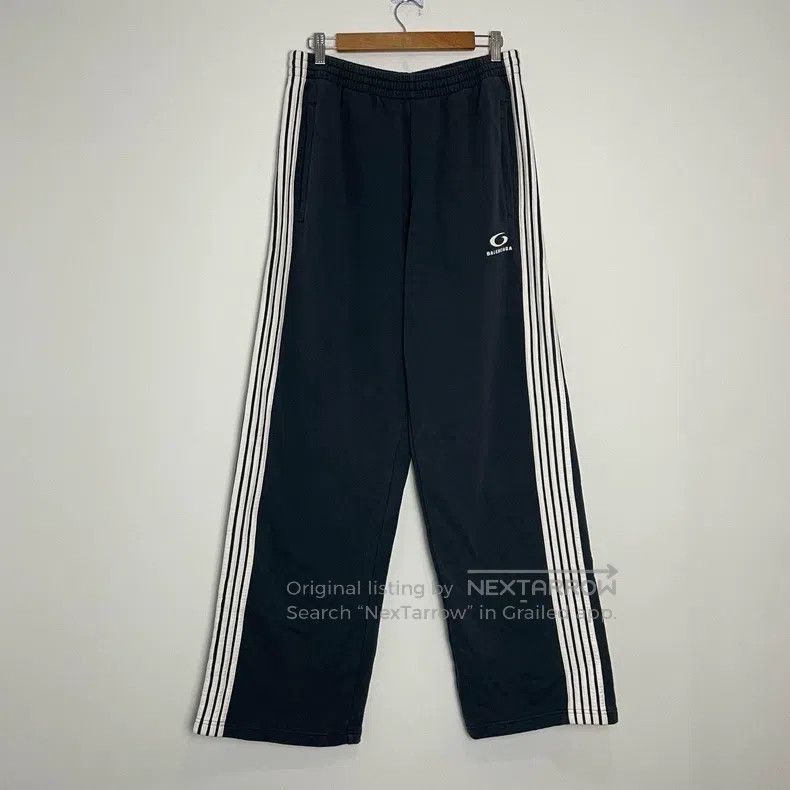 Balenciaga Balenciaga size M Solid Striped Straight Leg Knit Sweatpan Size US 27 - 1 Thumbnail