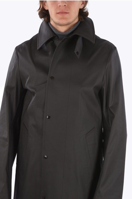 Bottega Veneta Coated Stretch Trench Cotton Coat in Fondente Size US M / EU 48-50 / 2 - 4 Thumbnail