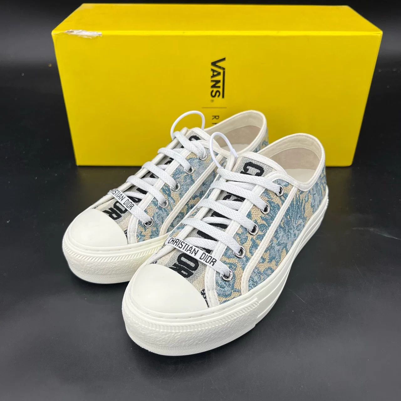 Dior DIOR Walk'n'Dior cotton embroidered 34.5 Size US 4.5 / IT 34.5 - 1 Thumbnail