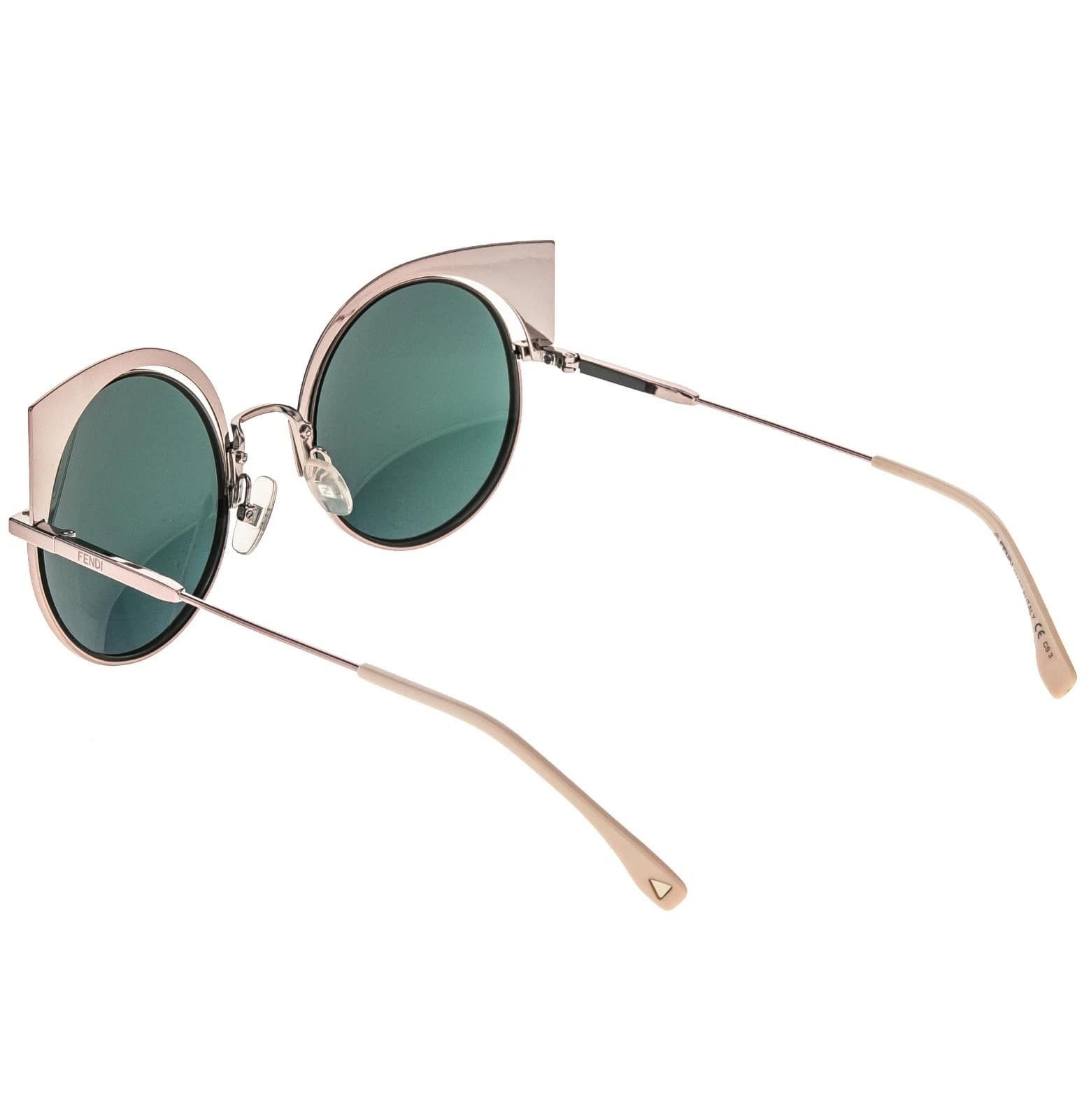 Fendi FENDI FF0177S EYESHINE 0177 Metal Mirrored Sunglasses Women Size ONE SIZE - 7 Thumbnail
