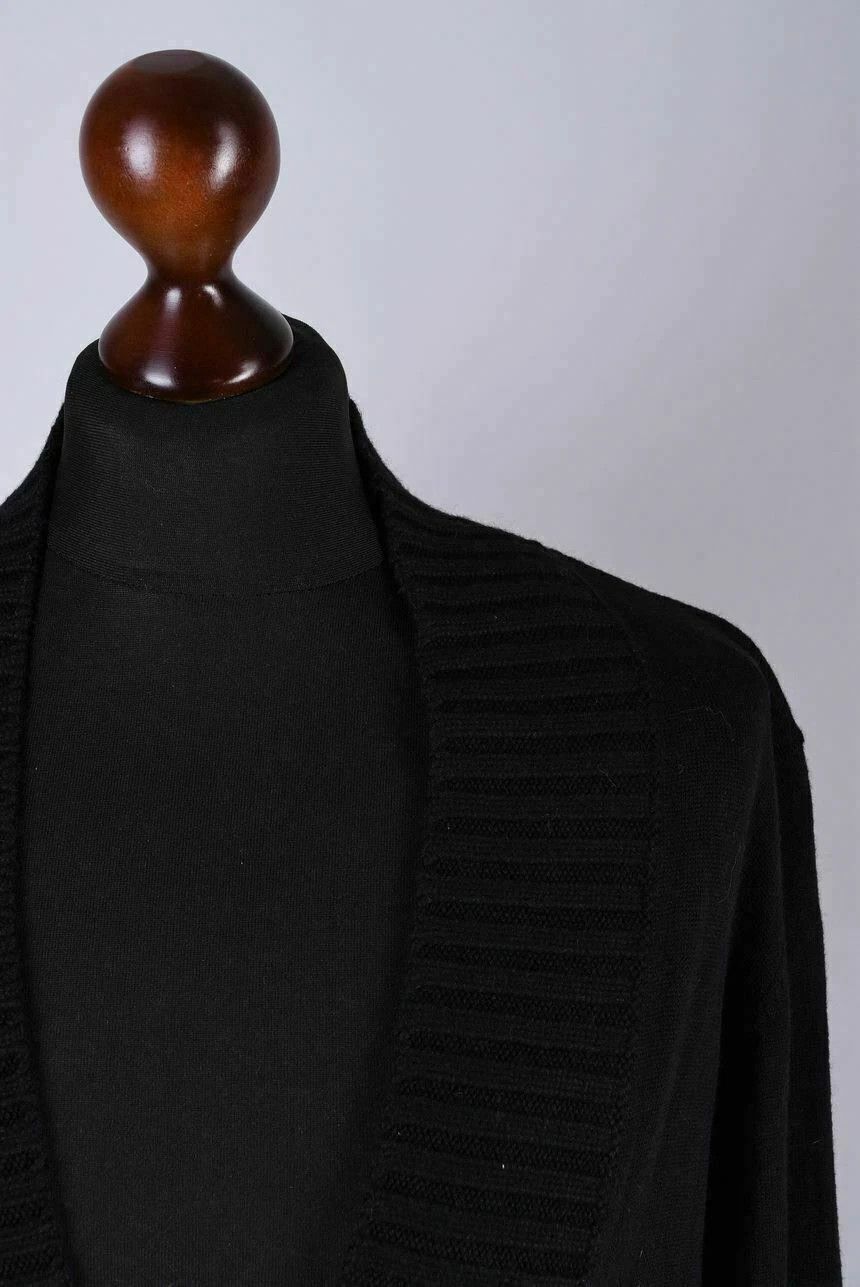 Stella McCartney Women's Stella McCartney for H&M Black Wool Silk Cardigan Size M / US 6-8 / IT 42-44 - 2 Thumbnail