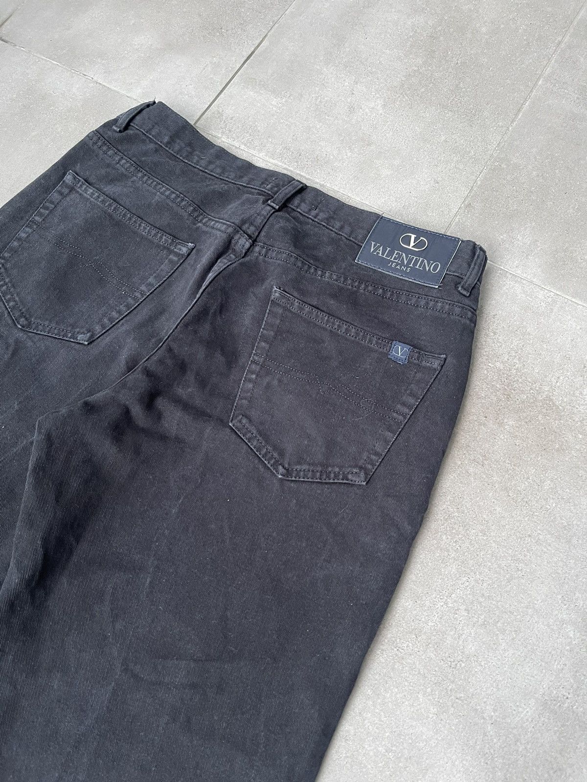 Valentino Valentino Jeans Black Baggy Denim Pants Size US 34 / EU 50 - 13 Thumbnail