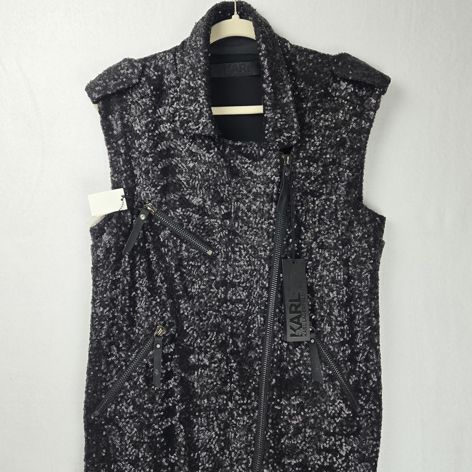Karl Lagerfeld Karl Lagerfeld Sleeveless Sequin Formal Suit Dress 8 NWT Size M / US 6-8 / IT 42-44 - 3 Thumbnail