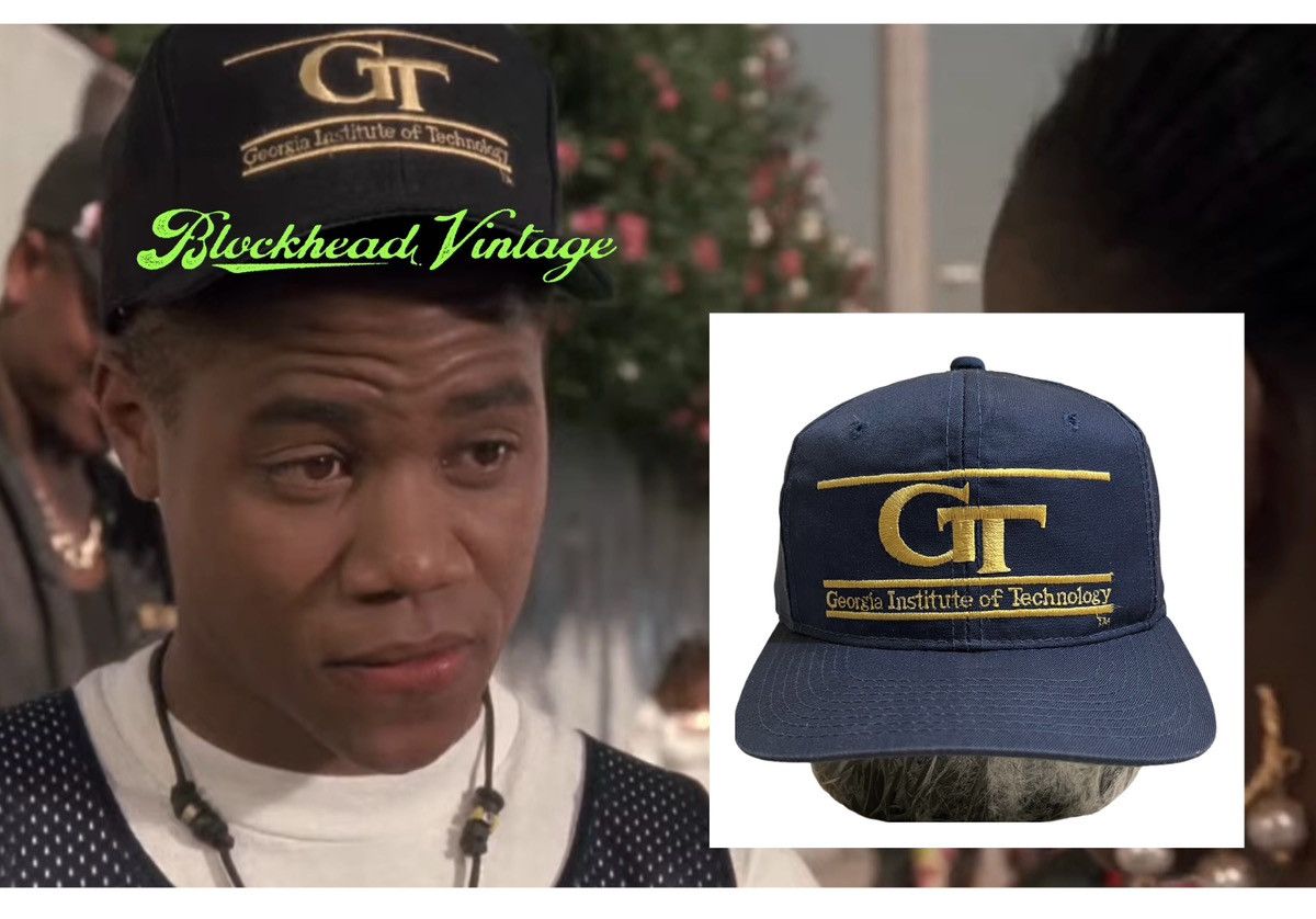 image of Georgia Tech The Game X Youngan Snapback Hat Vintage in Navy, Men's