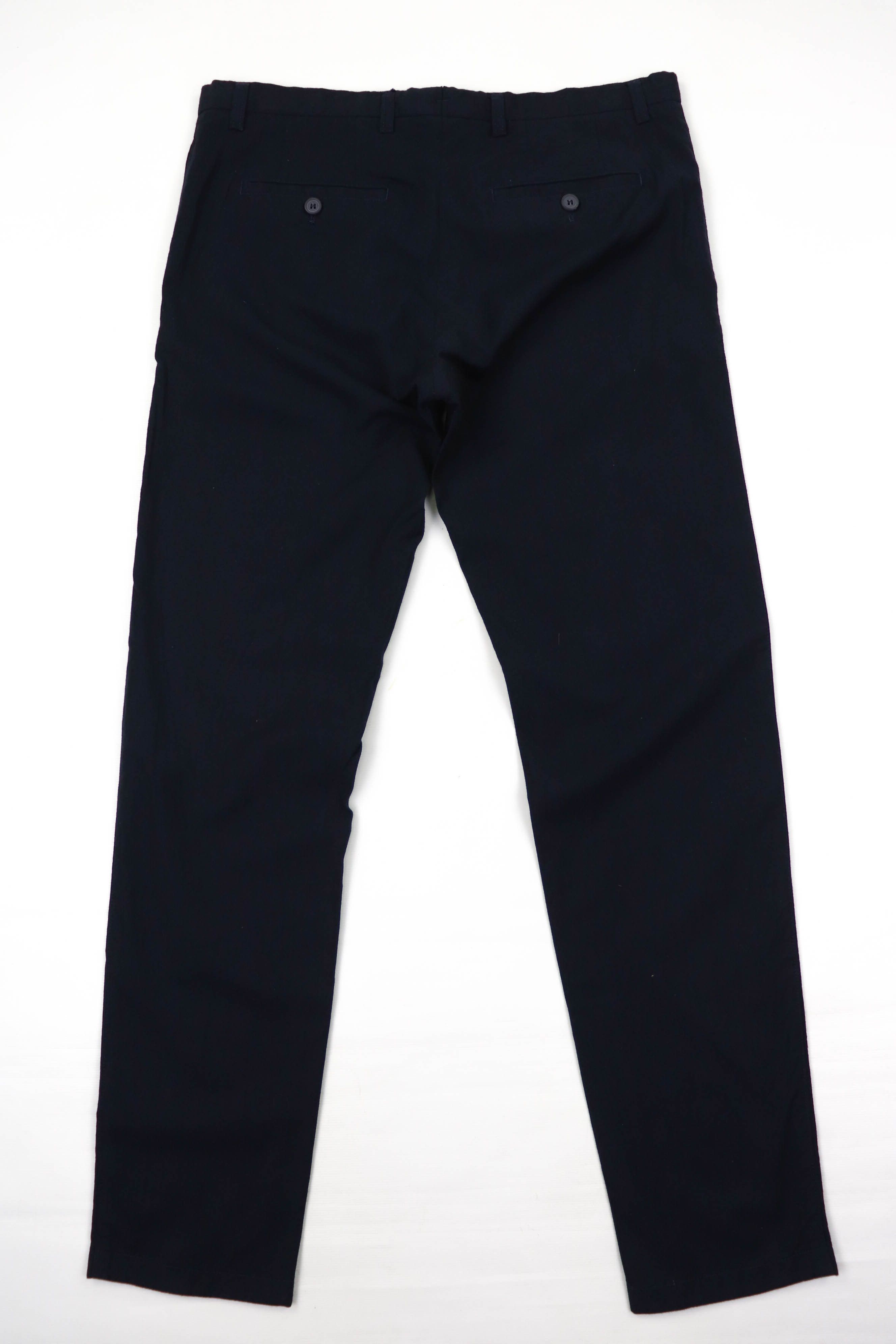 Lacoste Lacoste Slim Fit Men’s Dark Blue Wool Cotton Slim Fit Pants Size US 33 - 2 Thumbnail